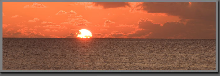 atoll sunset