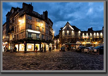 Normandy Village at evening