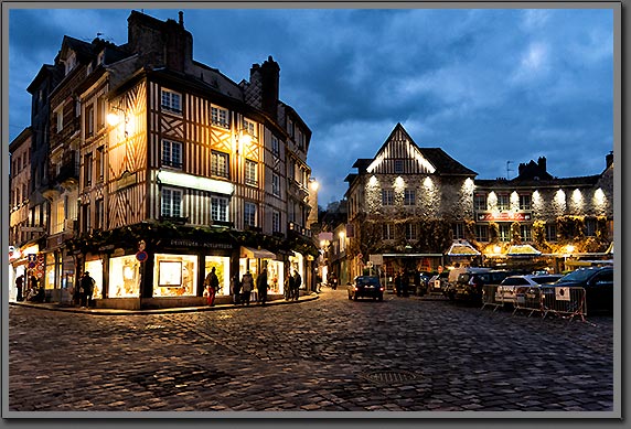 Normandy Village at evening