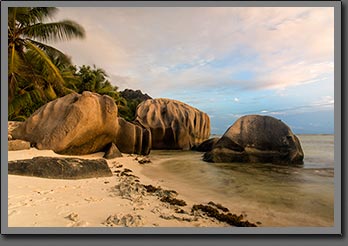 Anse source d argent sunset