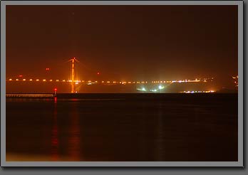 golden gate by night