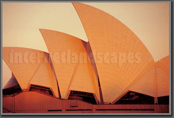 sunset at opera house